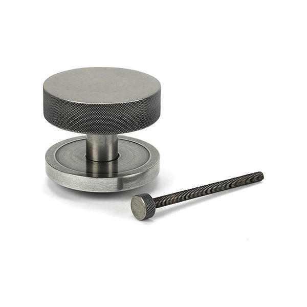 From The Anvil - Pewter Brompton Centre Door Knob (Plain) - 46762