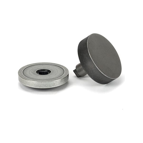 From The Anvil - Pewter Brompton Centre Door Knob (Plain) - 46762