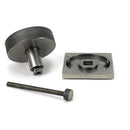 From The Anvil - Pewter Brompton Centre Door Knob (Square) - 46765 - Choice Handles