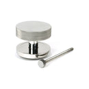 From The Anvil - Polished Marine SS (316) Brompton Centre Door Knob (Art Deco) - 46767 - Choice Handles