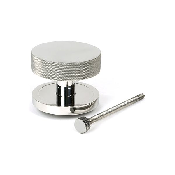 From The Anvil - Polished Marine SS (316) Brompton Centre Door Knob (Plain) - 46766