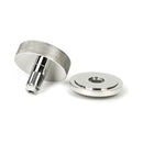 From The Anvil - Polished Marine SS (316) Brompton Centre Door Knob (Art Deco) - 46767 - Choice Handles