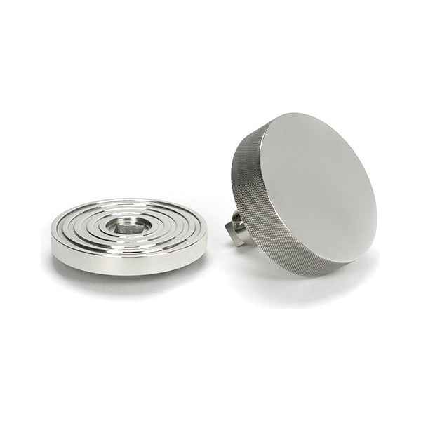 From The Anvil - Polished Marine SS (316) Brompton Centre Door Knob (Beehive) - 46768 - Choice Handles