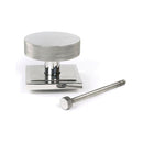 From The Anvil - Polished Marine SS (316) Brompton Centre Door Knob (Square) - 46769 - Choice Handles
