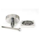From The Anvil - Polished Marine SS (316) Brompton Centre Door Knob (Square) - 46769 - Choice Handles