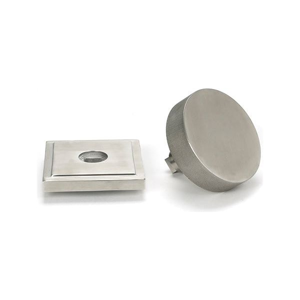 From The Anvil - Satin Marine SS (316) Brompton Centre Door Knob (Square) - Satin Marine SS (316)  - 46773