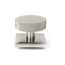 From The Anvil - Satin Marine SS (316) Brompton Centre Door Knob (Square) - Satin Marine SS (316)  - 46773 - Choice Handles