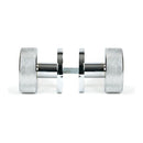 From The Anvil - Polished Chrome Brompton Mortice/Rim Knob Set (Art Deco) - Polished Chrome  - 46779 - Choice Handles
