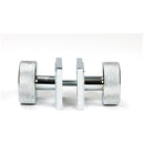 From The Anvil - Polished Chrome Brompton Mortice/Rim Knob Set (Square) - Polished Chrome  - 46781 - Choice Handles