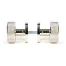 From The Anvil - Polished Nickel Brompton Mortice/Rim Knob Set (Beehive) - Polished Nickel  - 46784 - Choice Handles