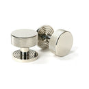 From The Anvil - Polished Nickel Brompton Mortice/Rim Knob Set (Beehive) - Polished Nickel  - 46784 - Choice Handles