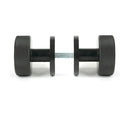 From The Anvil - Aged Bronze Brompton Mortice/Rim Knob Set (Plain) - Aged Bronze  - 46786 - Choice Handles