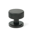 From The Anvil - Aged Bronze Brompton Mortice/Rim Knob Set (Art Deco) - Aged Bronze  - 46787 - Choice Handles