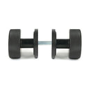 From The Anvil - Aged Bronze Brompton Mortice/Rim Knob Set (Art Deco) - Aged Bronze  - 46787 - Choice Handles