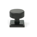 From The Anvil - Aged Bronze Brompton Mortice/Rim Knob Set (Square) - Aged Bronze  - 46789 - Choice Handles