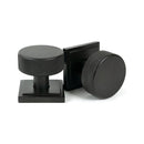 From The Anvil - Aged Bronze Brompton Mortice/Rim Knob Set (Square) - Aged Bronze  - 46789 - Choice Handles