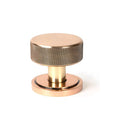 From The Anvil - Polished Bronze Brompton Mortice/Rim Knob Set (Art Deco) - Polished Bronze  - 46791 - Choice Handles