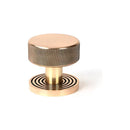 From The Anvil - Polished Bronze Brompton Mortice/Rim Knob Set (Beehive) - Polished Bronze  - 46792 - Choice Handles