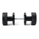From The Anvil - Black Brompton Mortice/Rim Knob Set (Art Deco) - Black  - 46795 - Choice Handles