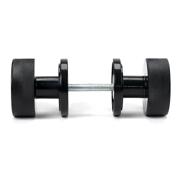From The Anvil - Black Brompton Mortice/Rim Knob Set (Art Deco) - Black  - 46795 - Choice Handles