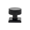 From The Anvil - Matt Black Brompton Mortice/Rim Knob Set (Plain) - Matt Black  - 46798 - Choice Handles