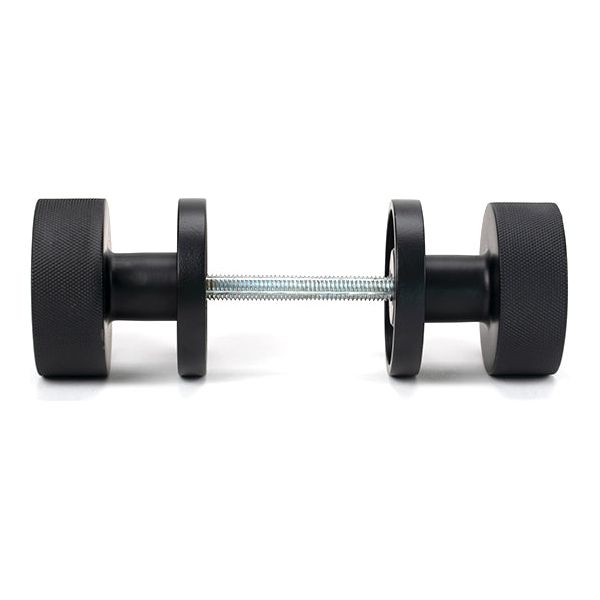 From The Anvil - Matt Black Brompton Mortice/Rim Knob Set (Plain) - Matt Black  - 46798 - Choice Handles