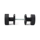 From The Anvil - Matt Black Brompton Mortice/Rim Knob Set (Art Deco) - Matt Black  - 46799 - Choice Handles