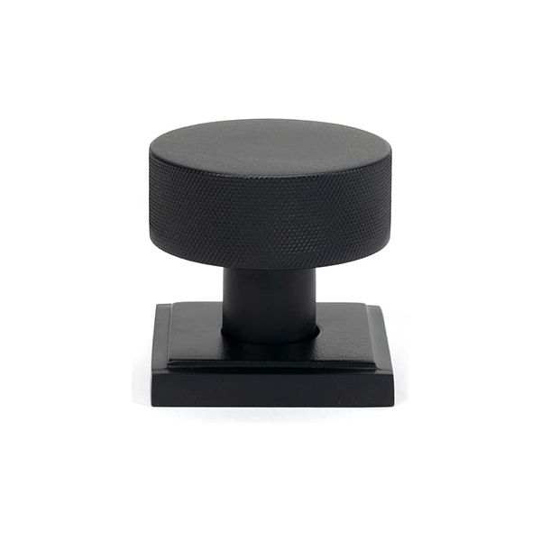From The Anvil - Matt Black Brompton Mortice/Rim Knob Set (Square) - Matt Black  - 46801 - Choice Handles