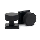 From The Anvil - Matt Black Brompton Mortice/Rim Knob Set (Square) - Matt Black  - 46801 - Choice Handles