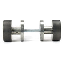 From The Anvil - Pewter Brompton Mortice/Rim Knob Set (Plain) - Pewter Patina  - 46802 - Choice Handles