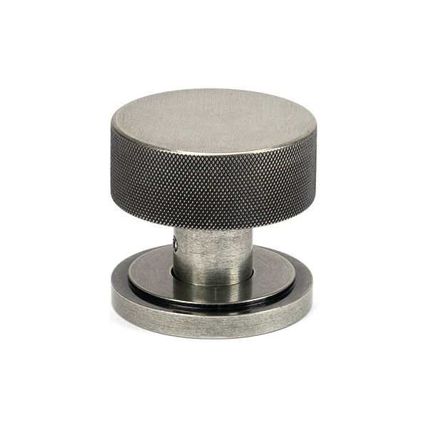 From The Anvil - Pewter Brompton Mortice/Rim Knob Set (Beehive) - Pewter Patina  - 46804