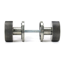 From The Anvil - Pewter Brompton Mortice/Rim Knob Set (Art Deco) - Pewter Patina  - 46803 - Choice Handles