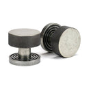 From The Anvil - Pewter Brompton Mortice/Rim Knob Set (Beehive) - Pewter Patina  - 46804 - Choice Handles