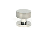 From The Anvil - Polished Marine SS (316) Brompton Mortice/Rim Knob Set (Plain) - Polished Marine SS (316)  - 46806 - Choice Handles