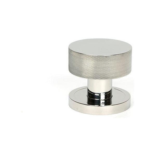From The Anvil - Polished Marine SS (316) Brompton Mortice/Rim Knob Set (Plain) - Polished Marine SS (316)  - 46806 - Choice Handles