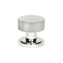 From The Anvil - Polished Marine SS (316) Brompton Mortice/Rim Knob Set (Art Deco) - Polished Marine SS (316)  - 46807 - Choice Handles