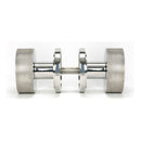 From The Anvil - Polished Marine SS (316) Brompton Mortice/Rim Knob Set (Art Deco) - Polished Marine SS (316)  - 46807 - Choice Handles