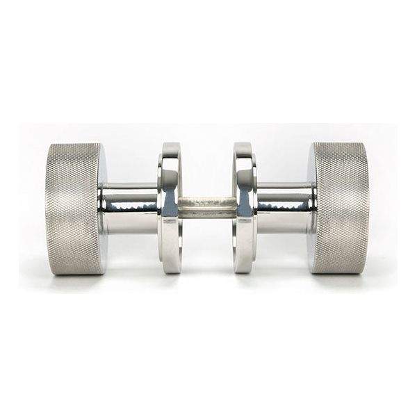 From The Anvil - Polished Marine SS (316) Brompton Mortice/Rim Knob Set (Art Deco) - Polished Marine SS (316)  - 46807 - Choice Handles