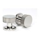 From The Anvil - Polished Marine SS (316) Brompton Mortice/Rim Knob Set (Art Deco) - Polished Marine SS (316)  - 46807 - Choice Handles