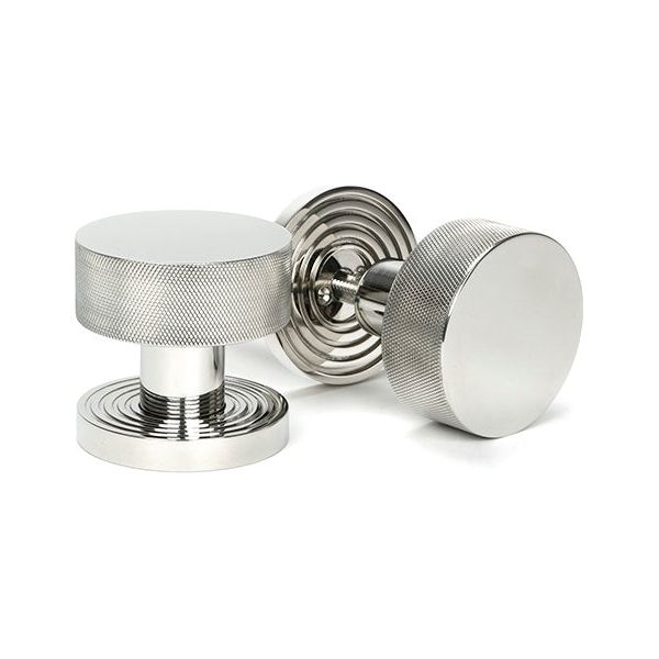 From The Anvil - Polished Marine SS (316) Brompton Mortice/Rim Knob Set (Beehive) - Polished Marine SS (316)  - 46808