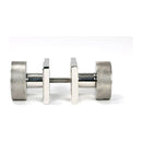 From The Anvil - Polished Marine SS (316) Brompton Mortice/Rim Knob Set (Square) - Polished Marine SS (316)  - 46809 - Choice Handles