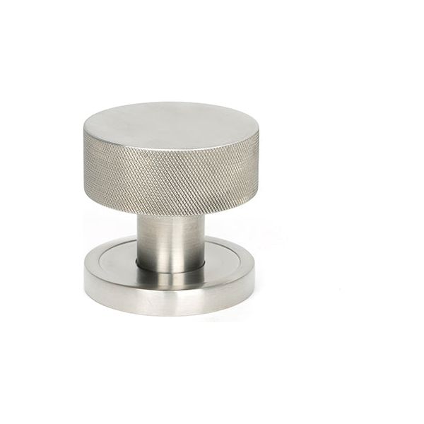 From The Anvil - Satin Marine SS (316) Brompton Mortice/Rim Knob Set (Plain) - Satin Marine SS (316)  - 46810