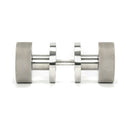 From The Anvil - Satin Marine SS (316) Brompton Mortice/Rim Knob Set (Plain) - Satin Marine SS (316)  - 46810 - Choice Handles