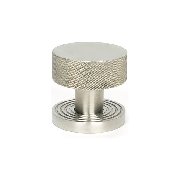 From The Anvil - Satin Marine SS (316) Brompton Mortice/Rim Knob Set (Beehive) - Satin Marine SS (316)  - 46812