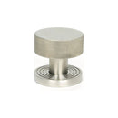 From The Anvil - Satin Marine SS (316) Brompton Mortice/Rim Knob Set (Square) - Satin Marine SS (316)  - 46813 - Choice Handles