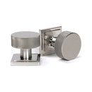 From The Anvil - Satin Marine SS (316) Brompton Mortice/Rim Knob Set (Square) - Satin Marine SS (316)  - 46813 - Choice Handles