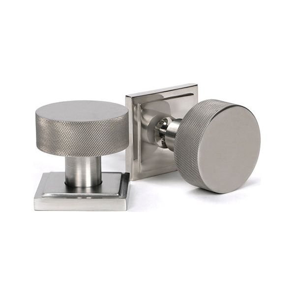 From The Anvil - Satin Marine SS (316) Brompton Mortice/Rim Knob Set (Square) - Satin Marine SS (316)  - 46813