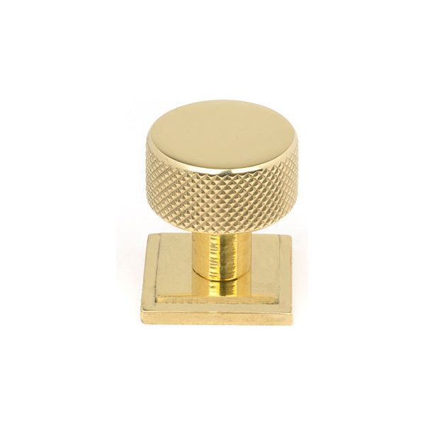 From The Anvil - Brompton Cabinet Knob - 25mm (Square) - Polished Brass - 46824