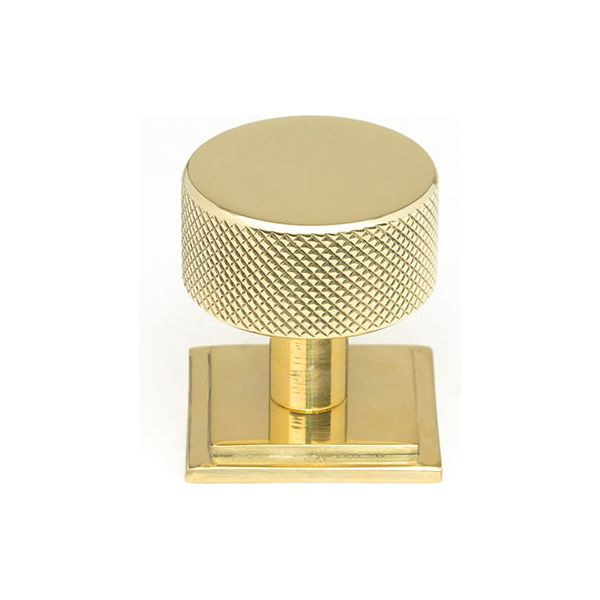 From The Anvil - Brompton Cabinet Knob - 32mm (Square) - Polished Brass - 46836 - Choice Handles