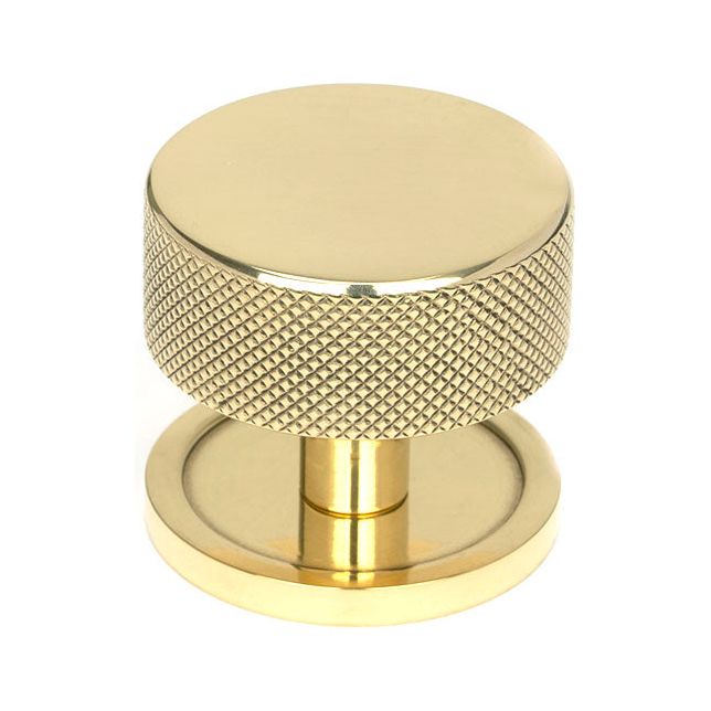 From The Anvil - Brompton Cabinet Knob - 38mm (Plain) - Polished Brass - 46840 - Choice Handles